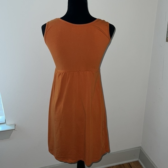 Klutch University of Texas burned orange cotton spandex sleeveless dress Sz S - Picture 4 of 6
